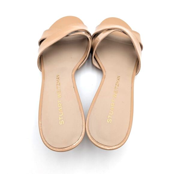 Stuart Weitzman Minimalist Slide 50 Sandal Women's Adobe Size US7.5B EU38 - Picture 10 of 10